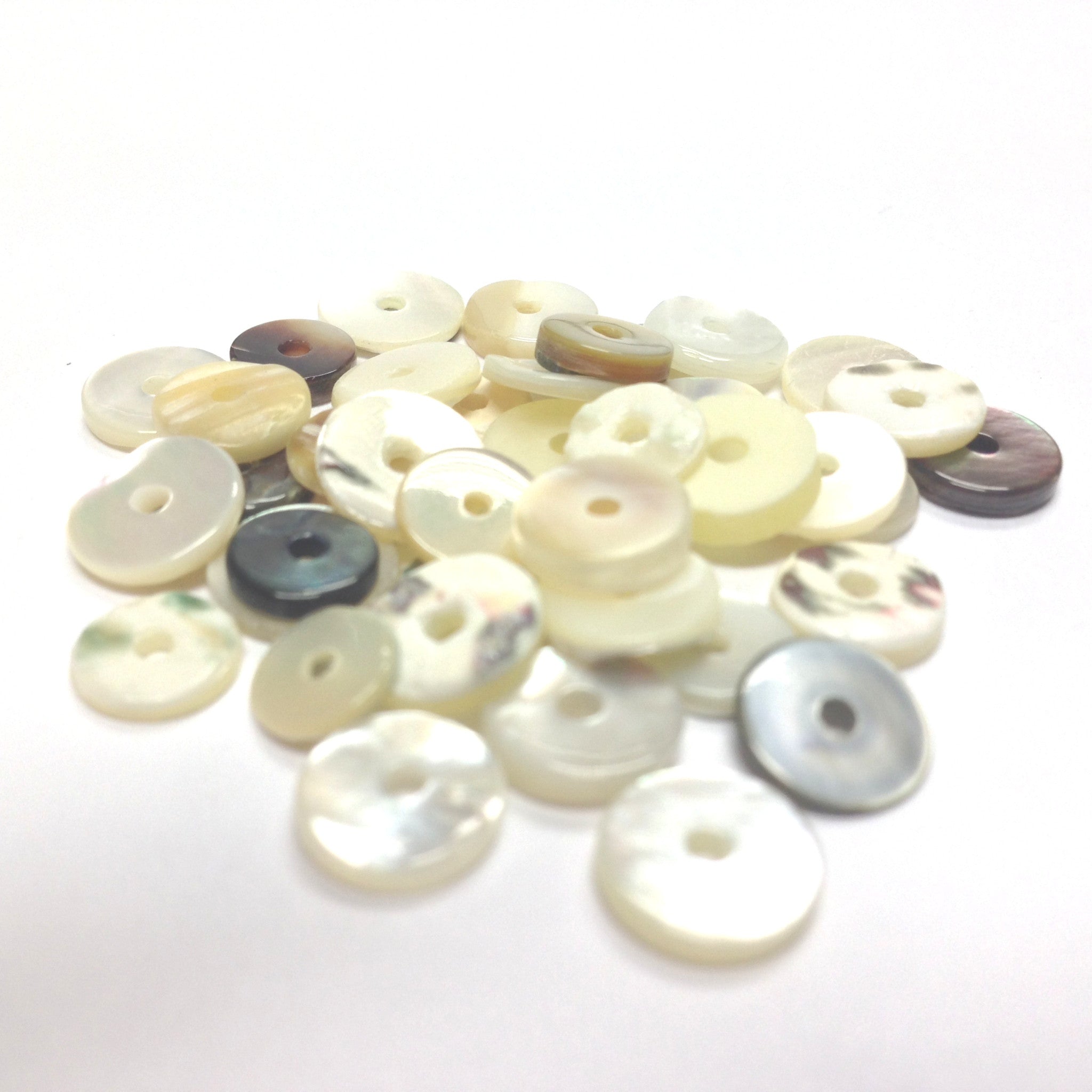 flat disc beads center hole