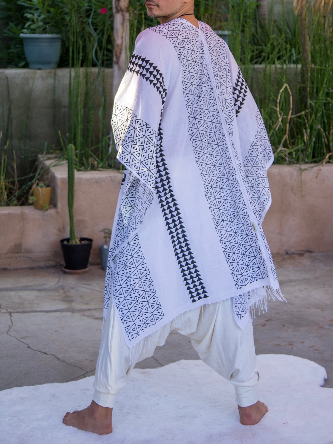 Cosmic Path | Hand-Block Printed Shawl | Him