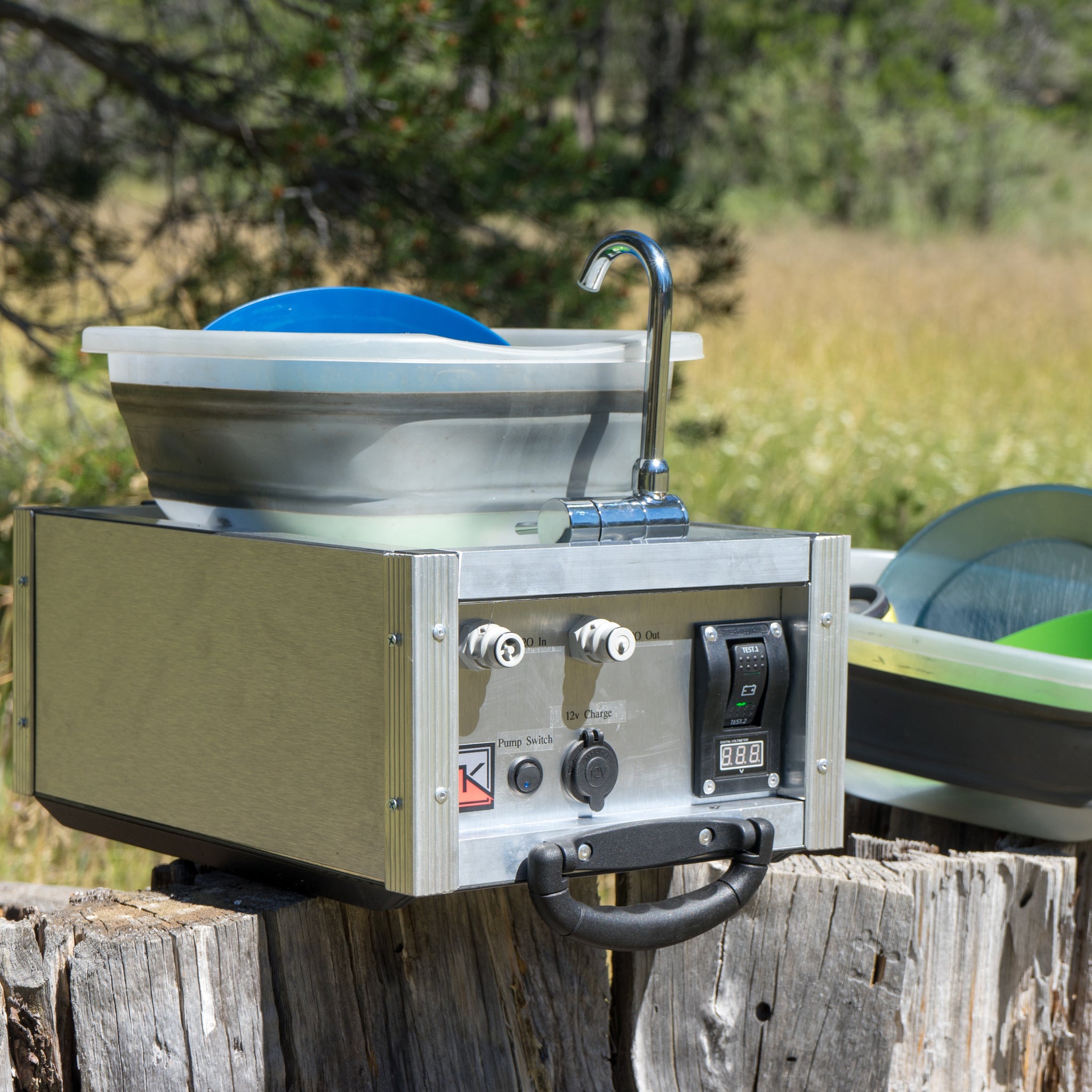 Portable Camping Sink With Pump Water Filter Trail Kitchens