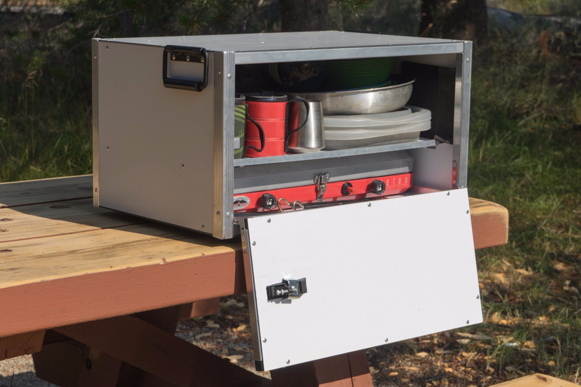 Portable Camp Kitchens Aluminum Chuck Boxes Trail Kitchens