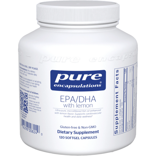 EPA/DHA with lemon (120 Softgels)-Pure Encapsulations-Pine Street Clinic