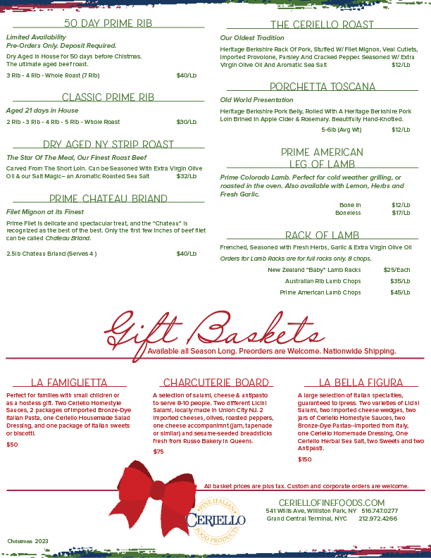 Christmas Menu 2