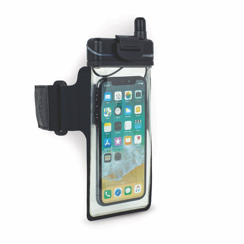 The Amphibx waterproof case for smart phones allows swimmers and water aerobics participants to listen to their favorite music and podcasts while swimming or working out. 