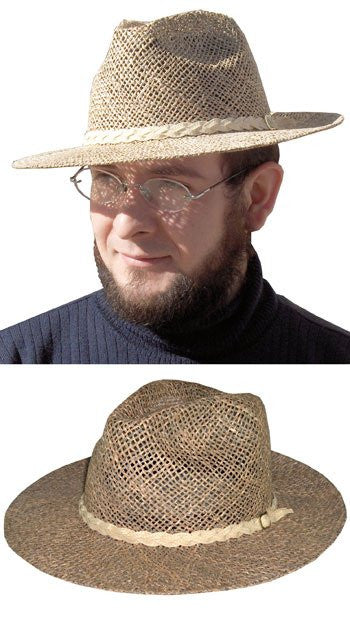 straw fedora hat mens