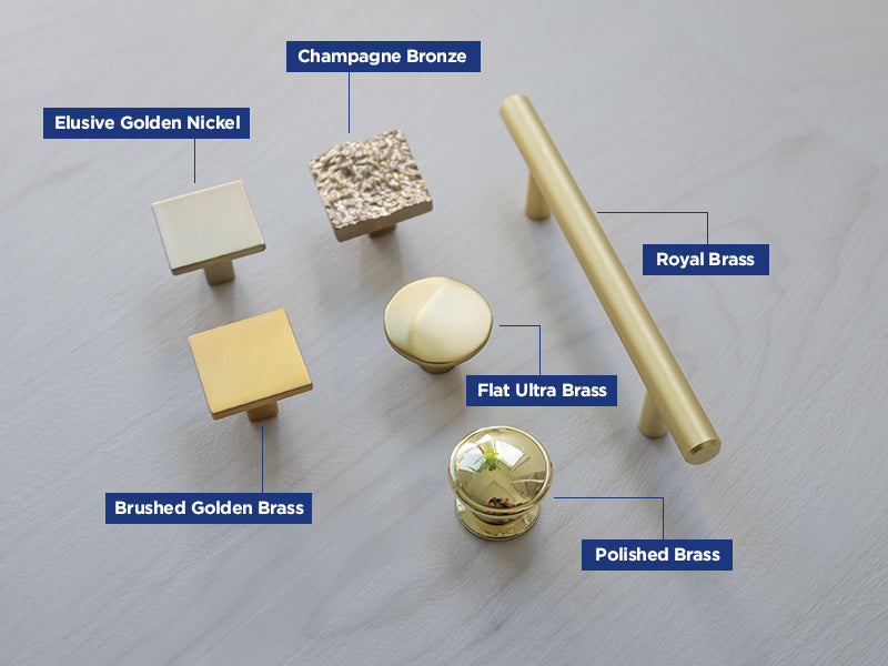 Stor Udfyld Pacific Top Gold & Brass Hardware Finishes and Key Differences – Hickory Hardware