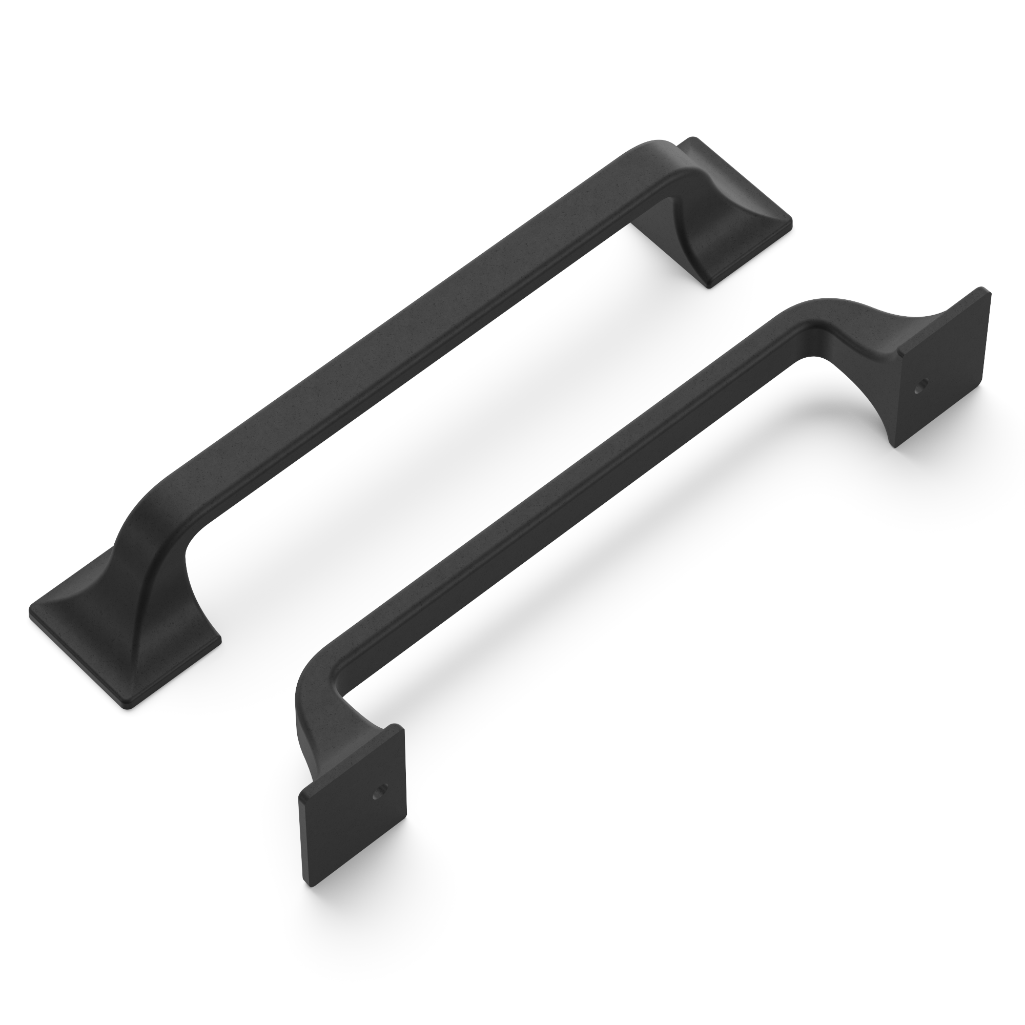 Hickory Hardware S077189-BI-10B Black Iron Euro Contemporary Pack