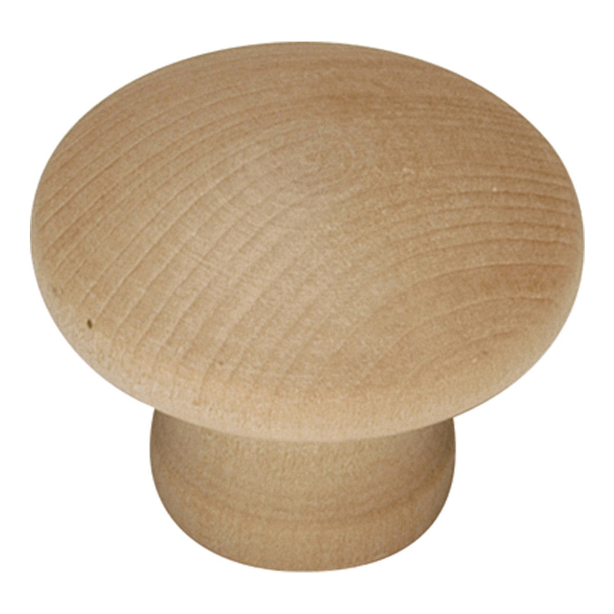 1 1 4 In Natural Woodcraft Unfinished Wood Cabinet Knob Hickory