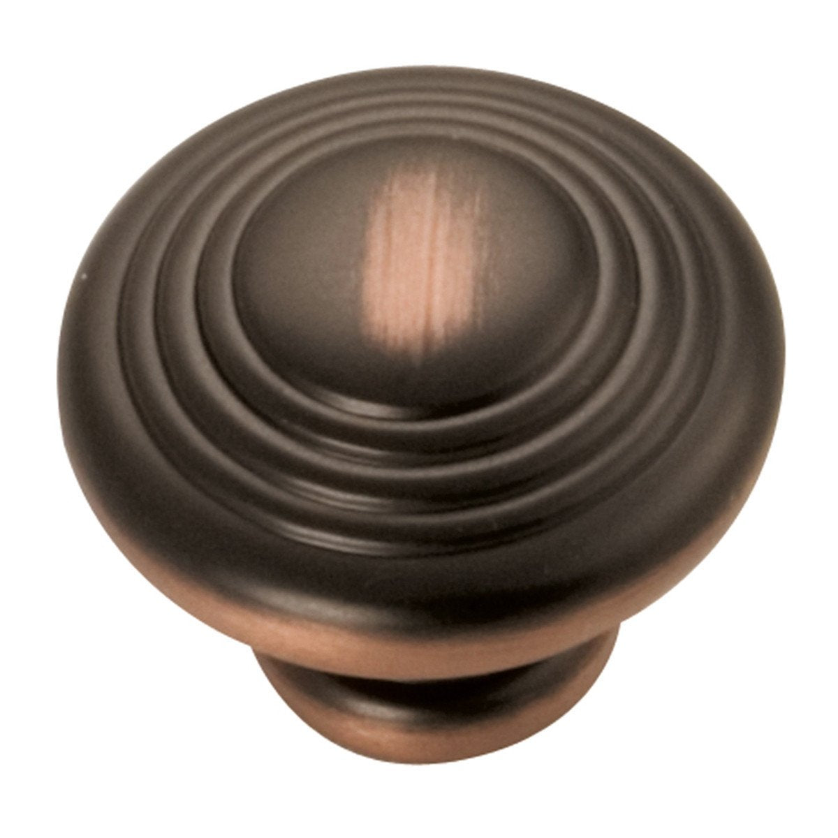 Fluted Brass Cabinet Knob - 1 1/4 Diameter