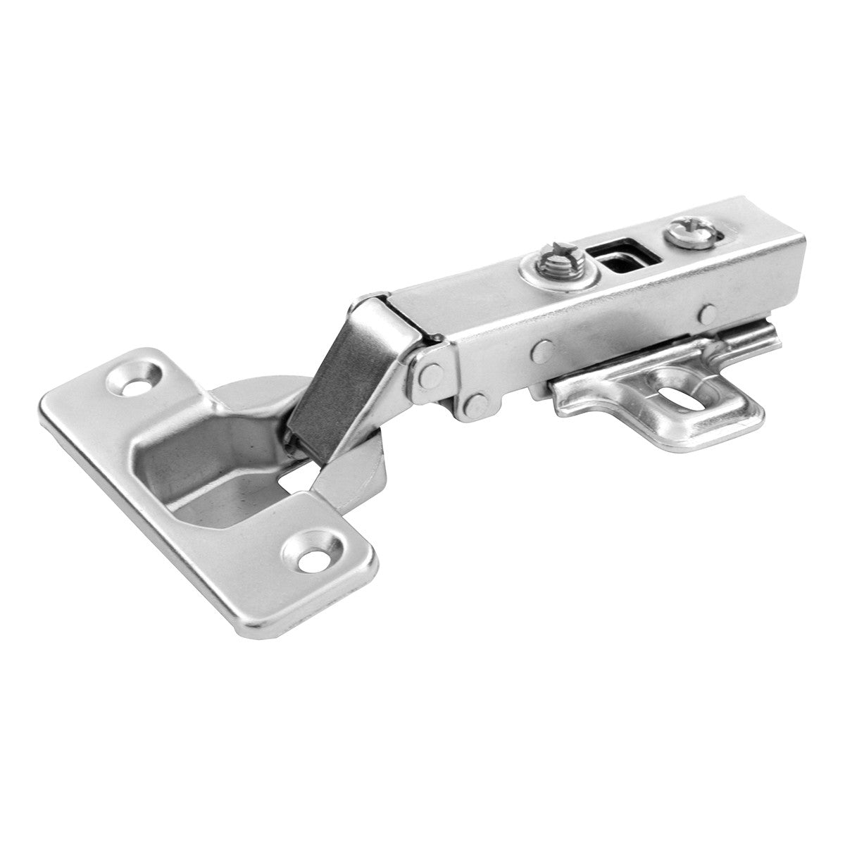 Polished Nickel Full Overlay Soft Close Concealed Hinge with 1