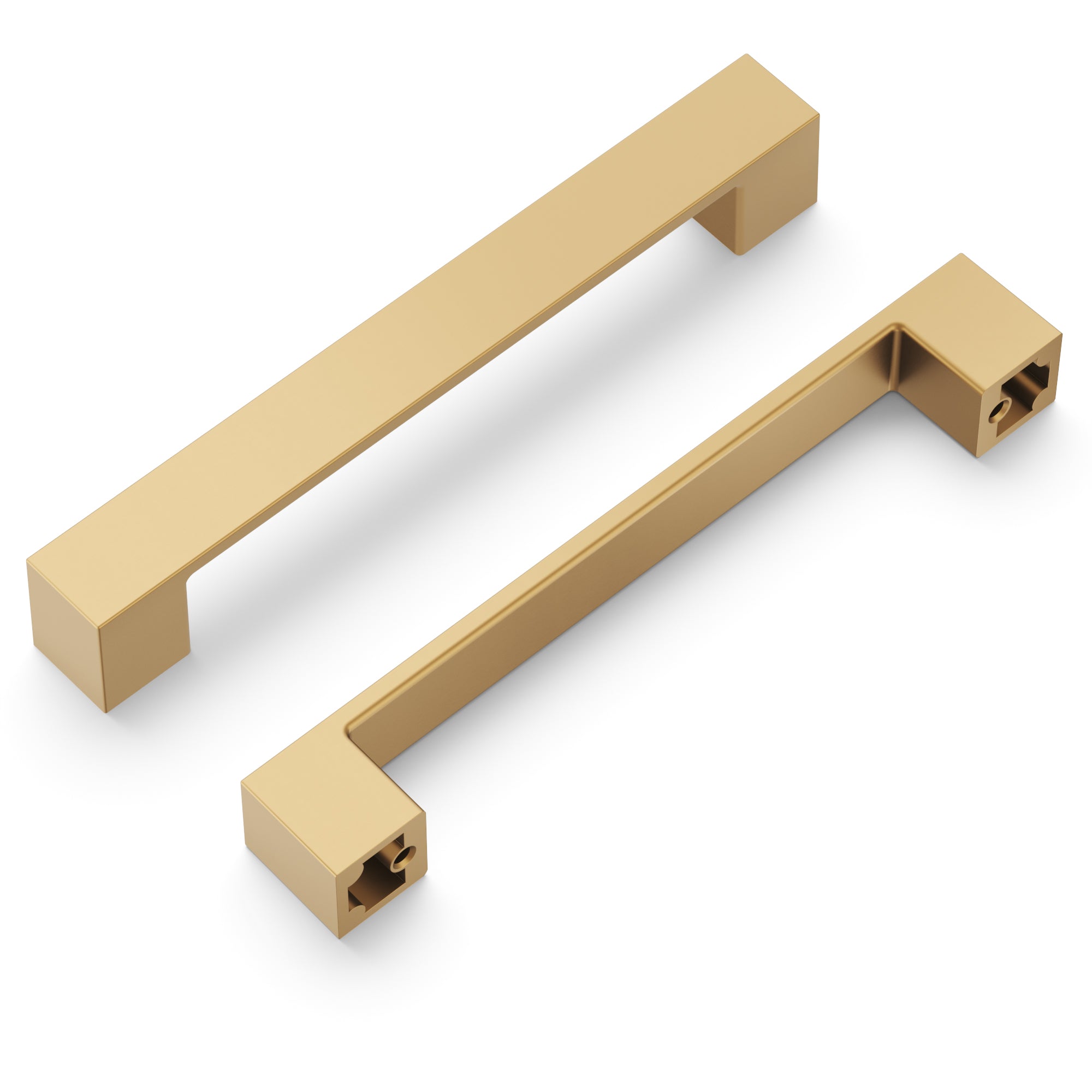 #226;€ŽAmerdeco 10 Pack Brushed Brass Cabinet Pulls 5 Inch(128mm)