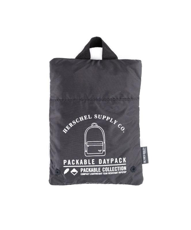 herschel packable daypack black