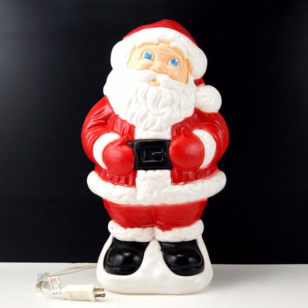Vintage Santa Claus Blow Mold, Lights Up, 19