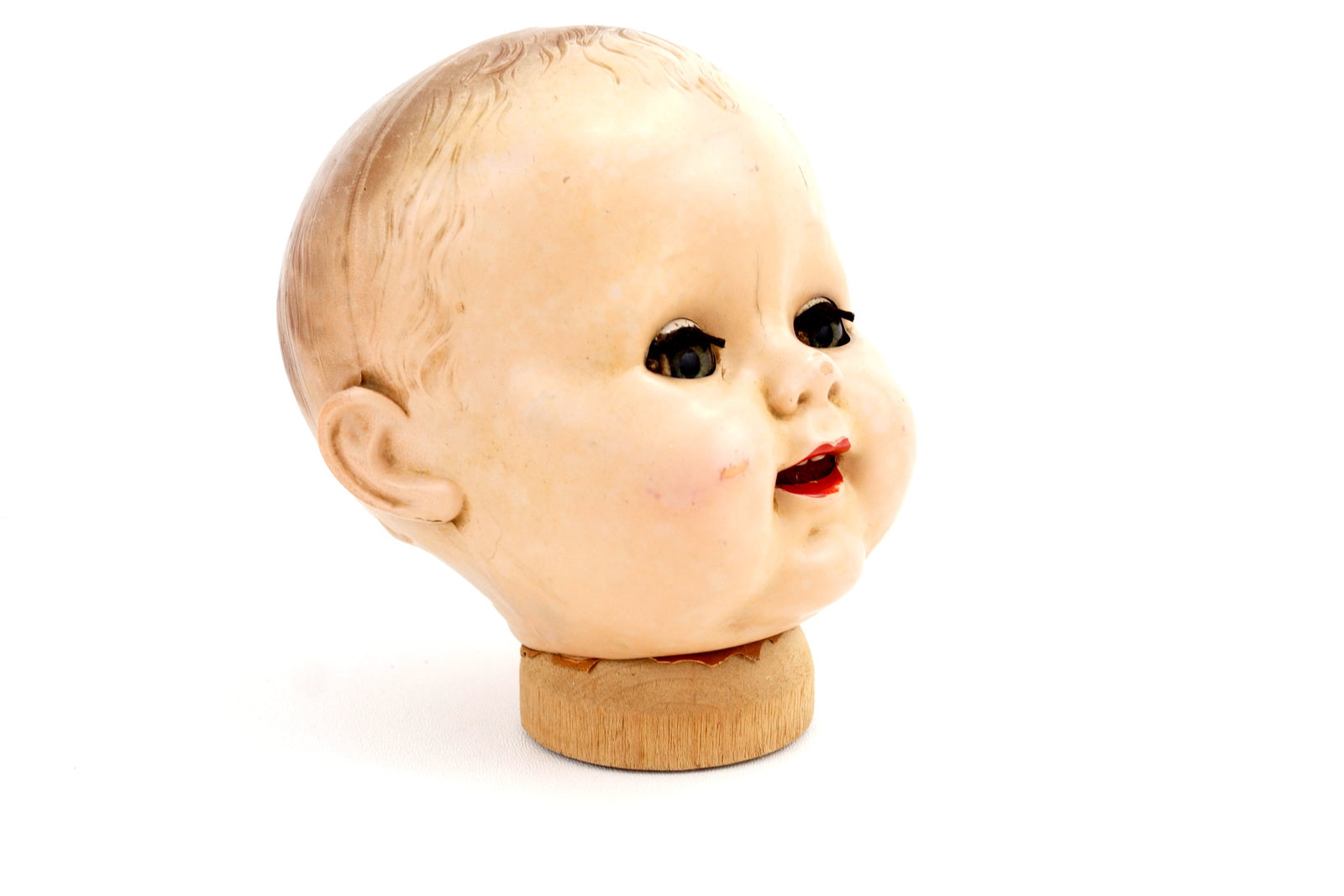 baby doll heads with hair