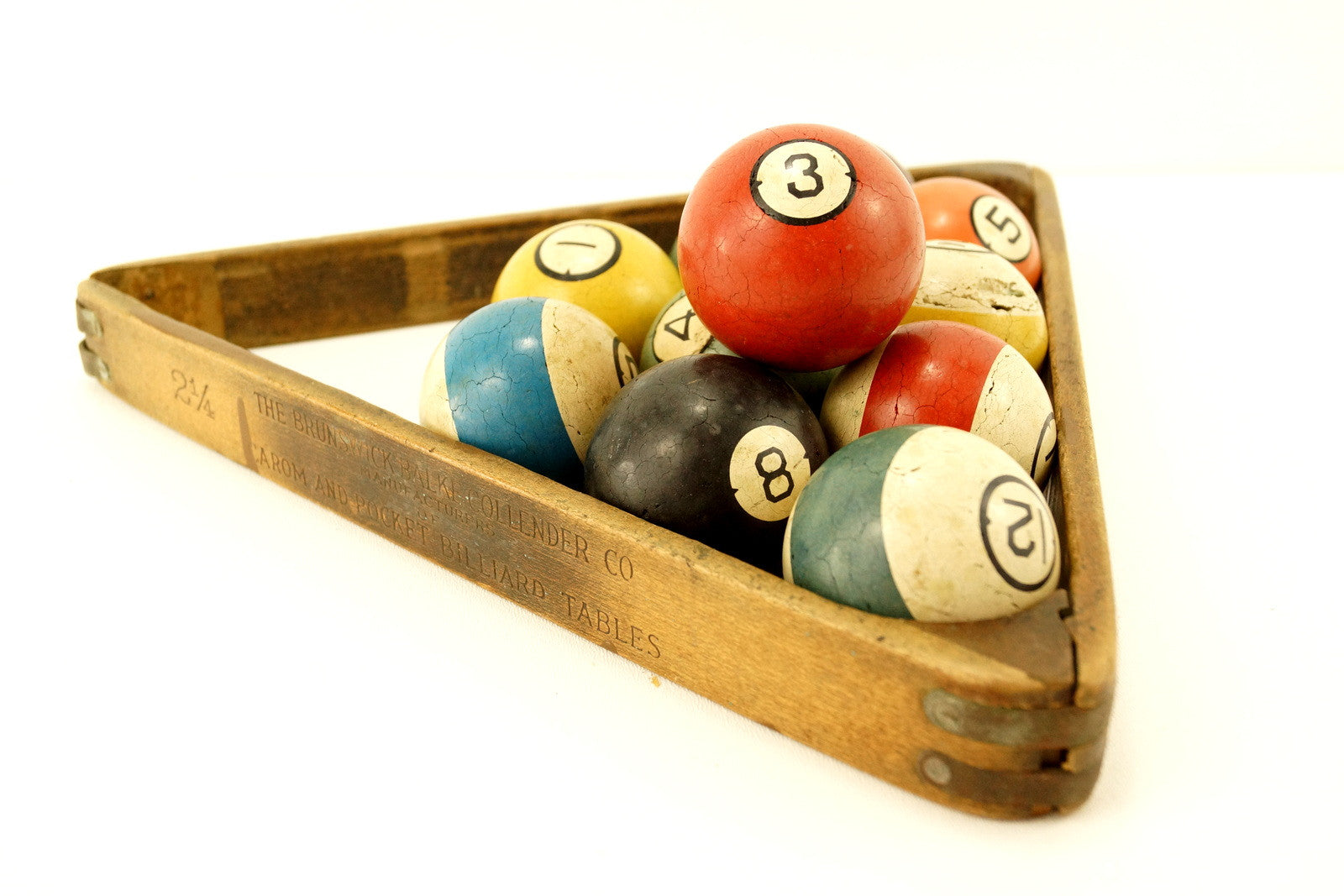 Vintage / Antique Clay Billiard Ball Purple Number 12, Art Deco Pool B ...