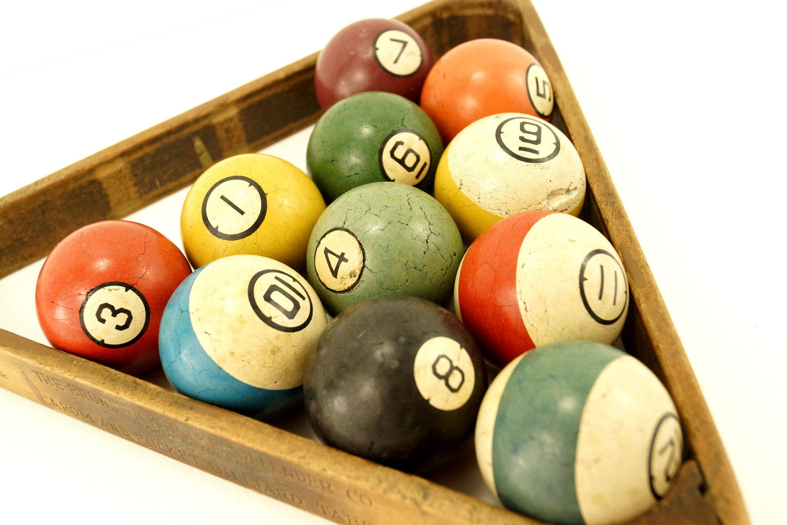 Vintage / Antique Clay Billiard Ball Purple Number 12, Art Deco Pool B ...