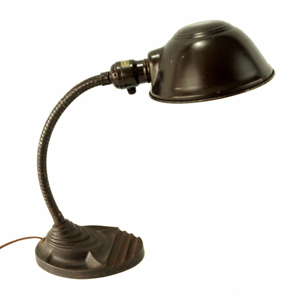 vintage gooseneck desk lamp