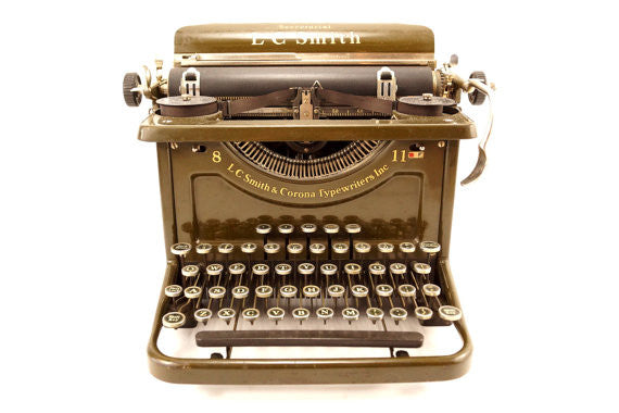 lc smith & corona typewriter