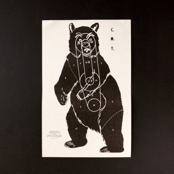 Vintage Black Bear Shooting Target, 11 x 17 inches (c.1970s ...
