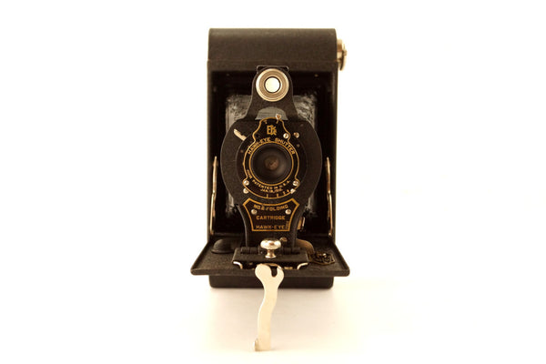 Vintage Kodak No 2 Folding Cartridge Hawkeye Camera, Box, Manual (c.19 ...