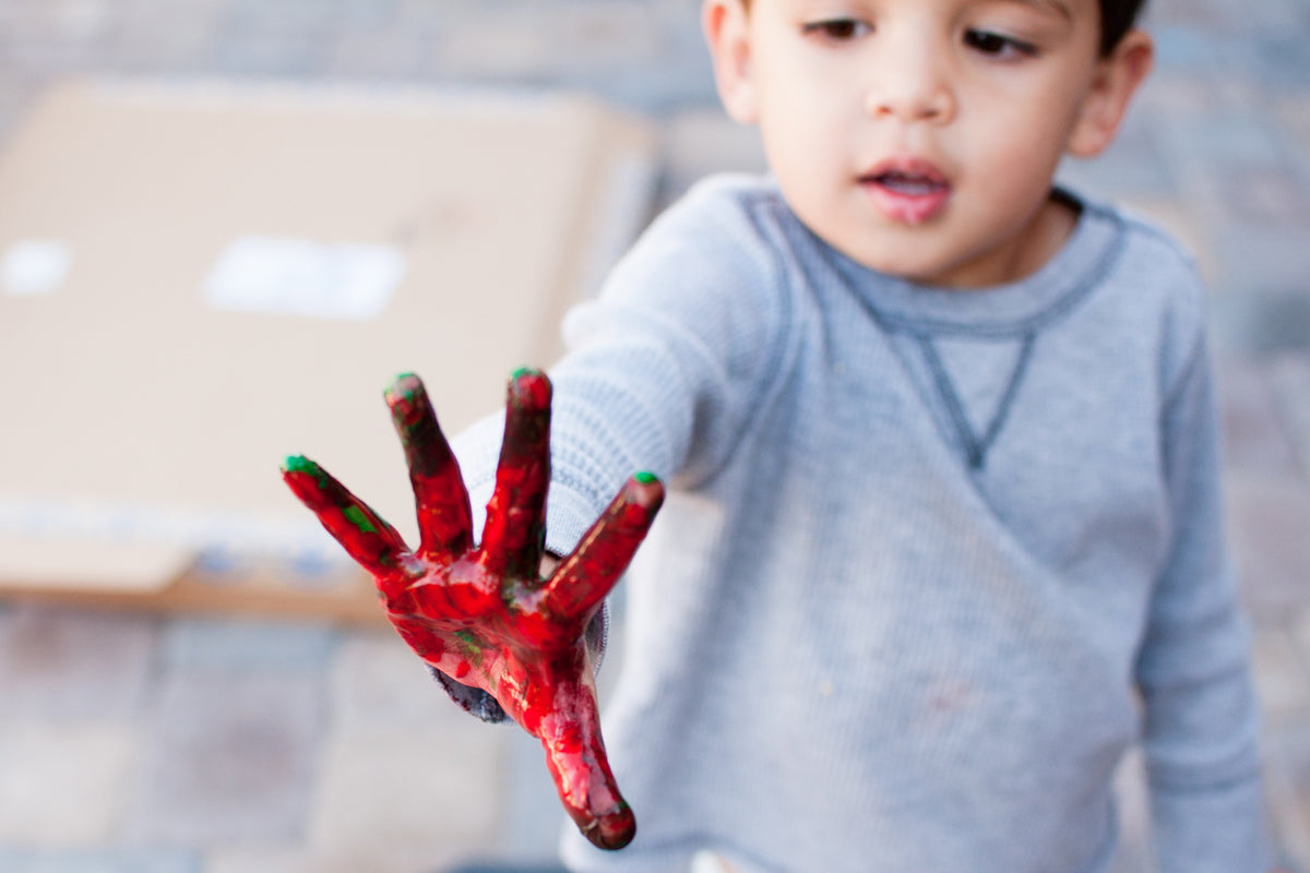 DIY Non-toxic Finger Paint for...