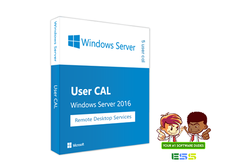 Microsoft Windows Server 2016 - 5 Remote Desktop User CAL (Retail License)