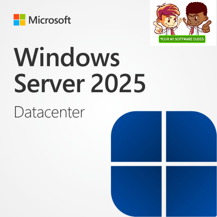 Microsoft Windows Server 2025 Datacenter 16 Core + 5 CAL's - Retail Download