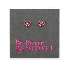 Barbie-inspired jewellery tiny pink hearts stud earrings