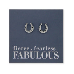 EARRINGS FOR SENSITIVE EARS STAINLESS STEEL EARRING STUDS HORSESHOE