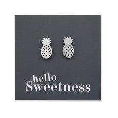 PINEAPPLE STAINLESS STEEL EARRING STUDS