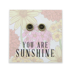 Spring Jewellery Sunflower Stud Earrings