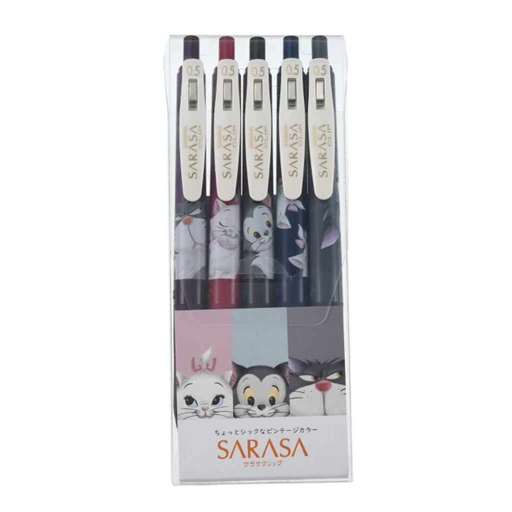 Disney Character Sarasa Clip 0 5 Gel Ballpoint Pen Vintage Color Cat D Tokopie