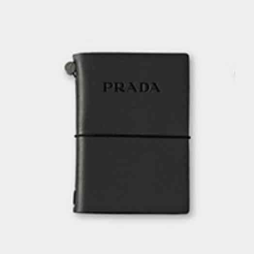 Notebook Passport Size PRADA Black 