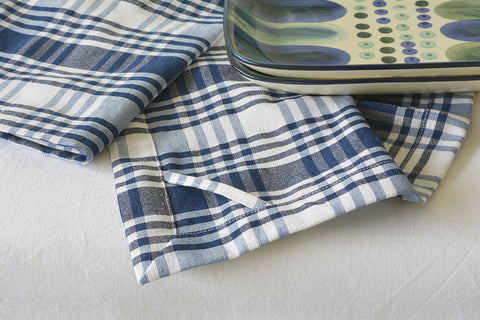 navy dish towels