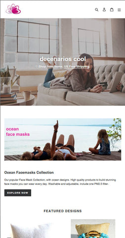 new decenarios cool website design, just live!