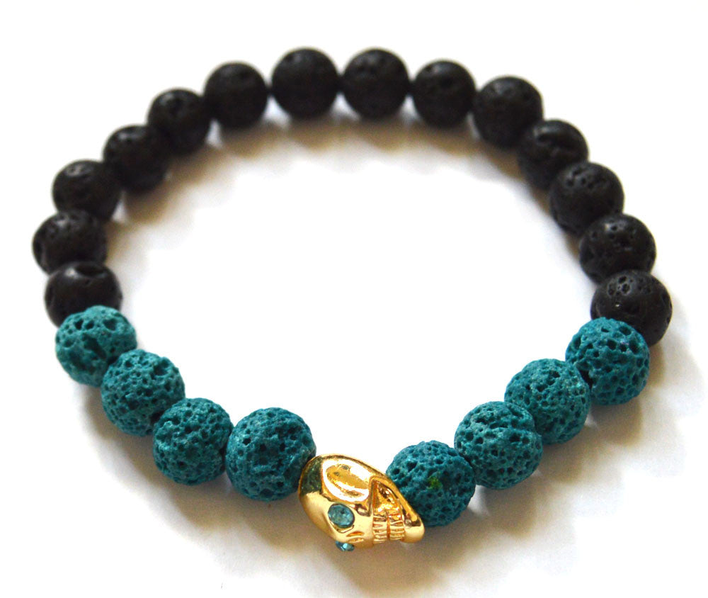 skull onyx bracelet