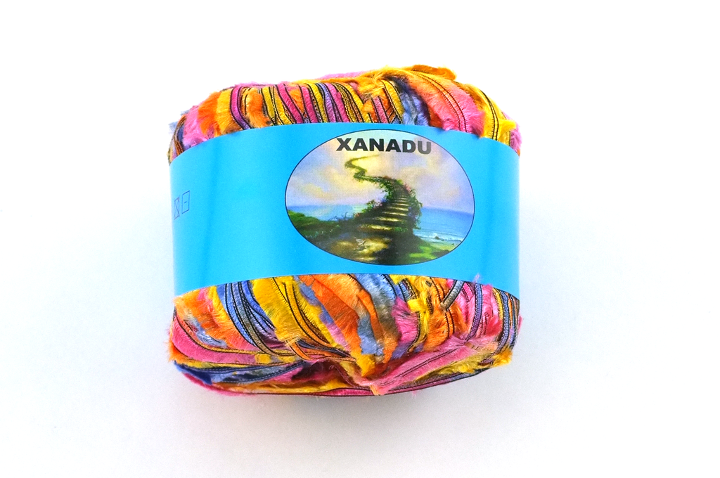 Haiti, novelty tape yarn in pink, blue, green – Red Beauty Textiles