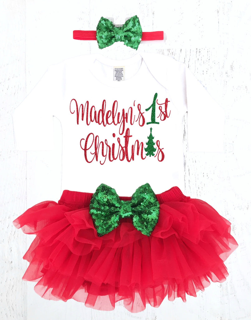 baby girl 1st christmas dress