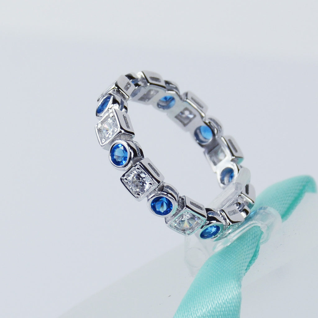 womens sapphire wedding band