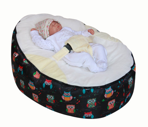 Baby Bean Bag Personalised Pre Filled Chair Seat Girls Boys Safety