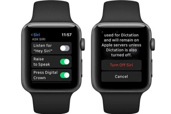 turn off hey siri to save Apple Watch battery life