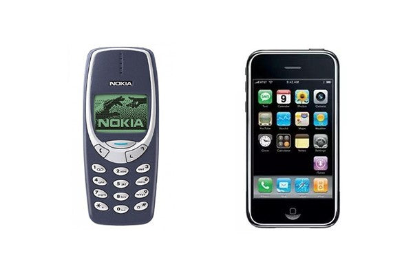 Nokia 3310 vs original iPhone