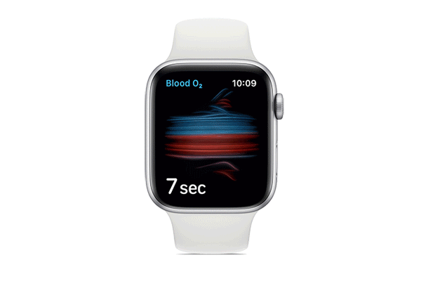 Apple Watch Series 6 blood oxygen test