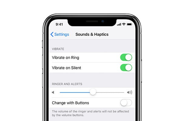 Turn off Vibrate on iPhone to improve work productivity