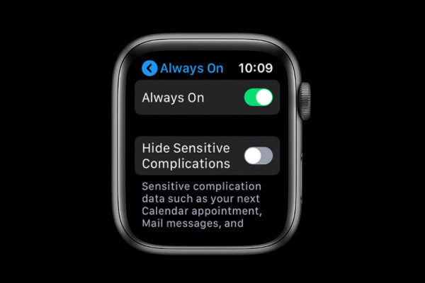 disable Always On display on your Apple Watch