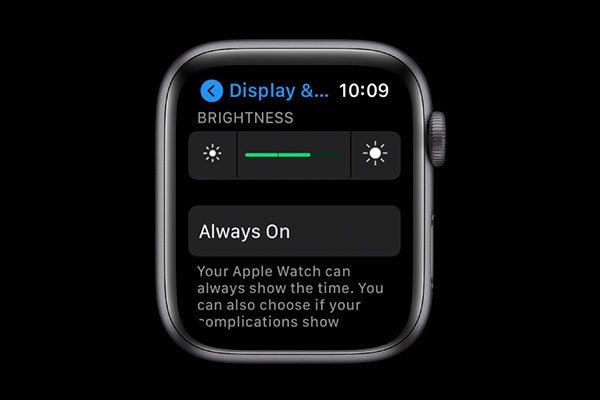 adjust brightness on your Apple Watch to save battery