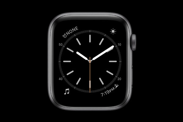 A dark face on Apple Watch can save battery