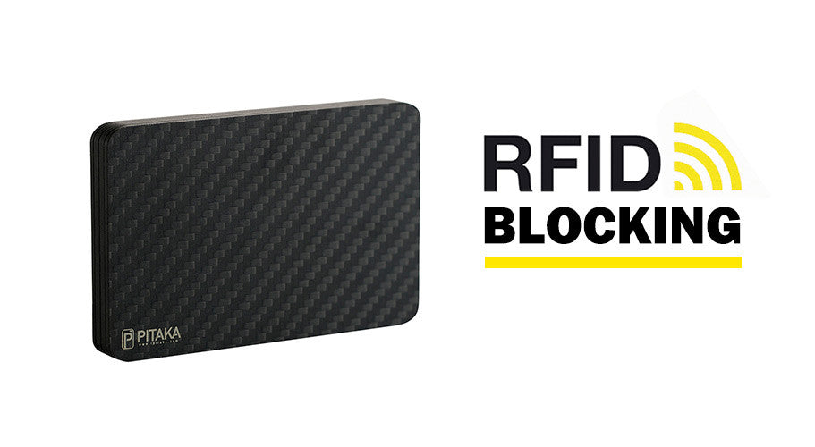 PITAKA carbon fiber wallet can block RFID scanning