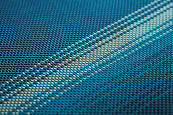blue aramid fiber fabric details from pitaka