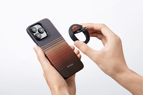 pitaka magnetic case for iphone 15 and magnetic phone grip
