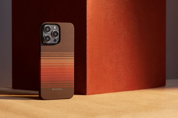 pitaka sunset aramid fiber case for iphone 15 pro max